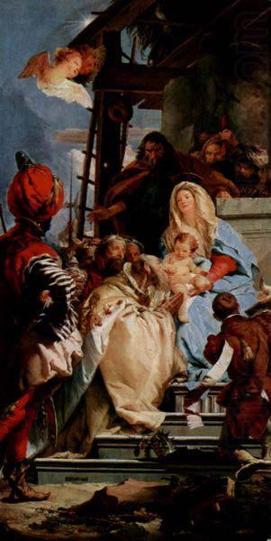 Giovanni Battista Tiepolo Anbetung der Heiligen Drei Konige oil painting picture